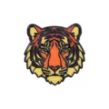 Geometrische Tiger Geemailleerde Speld Cartoon Dier Legering Badge Voor Kleding - Tijger