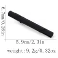 Pince à cravate noire en cuivre pour homme, accessoire de costume d'affaires, 5.9cm. - Noir