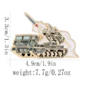 Aimant réfrigérateur métal lance-roquettes militaire souvenir, insigne émaillé véhicule tactique. - Style Véhicule Lance-Roquettes (BXT00201-1)
