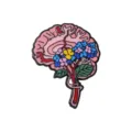 Anatomie hersenen bloem emaille speld medische student badge rugzak broche accessoire - Bloemen Hersenen Stijl (C3493-2)