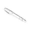 Pince à cravate stylo plume argenté pour homme, accessoire en métal chemise chic - T1140-2