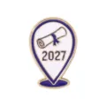 2027 Spilla In Smalto Con Diploma E Stemma Metallico Regalo Di Laurea Per Gli Studenti - C3572-6