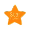 Estrella estudiante pin esmaltado chapado oro naranja estrella insignia mochila ropa broche regalo - Estilo Estrella Naranja (C3556-3) / C3556-3