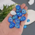 Blue teardrop resin rhinestone flatback DIY craft embellishment sparkling AB color gemstone. - Teardrop Flatback Rhinestone / 18x24mm (25 Pieces/Pack) / Deep Blue AB