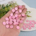 Pink AB flatback resin rhinestones for nail art, DIY crafts, and phone case decoration. - Light Pink