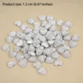 Zilveren glinsterende hart platte rug bedels 12mm DIY ambachtelijke accessoires detail - Hart Hars Flatback Strass / 100 Stuks/Verpakking (12mm) / Verzilverd AB