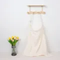 Breathable cotton gauze nursing cover and breastfeeding apron for mothers, soft baby stroller blanket. - Bow Knot with Iron Clasp