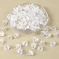 Details of AB colorful lily of the valley bell flower beads for DIY handmade jewelry crafts. - Bluebell Flower / 100 Pieces/Pack / White Transparent