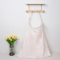 Soft cotton nursing cover detail, featuring double gauze and pink print for comfortable feeding. - Pink Tie-Dye Iron Buckles