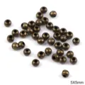 Metal spacer beads 5x5mm antique bronze round loose beads for DIY jewelry making and crafts - 3*3mm / Antique Bronze