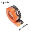 Cinta estampada con lámina sol y luna 25mm rollo poliéster para envolver regalos - Degradado Naranja Negro