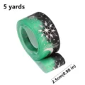 Grün-schwarzes Farbverlauf-Band mit Sonne und Mond, Laserdruck, 2,5 cm, 5 Yards für Geschenke. - Grün-Schwarz Farbverlauf