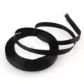 Nastro di raso nero larghezza 6mm in tessuto poliestere per confezioni regalo e decoro - Nero