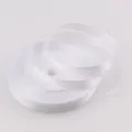 Nastro di raso bianco 6mm 1/4 di pollice per confezione regalo decorazione fai da te artigianato. - Bianco