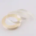 Rotolo di nastro di raso bianco per confezioni regalo, artigianato e decorazione fai da te. - Bianco avorio