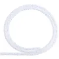 White glitter rhinestone tube trim for DIY hair clips and handmade shoes accessories. - White