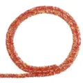 Red glitter tube DIY accessory for shoes and hair clips, sparkling crafting supply variant. - Red