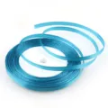 6mm blue satin ribbon polyester fabric ribbon roll for gift wrapping DIY crafts decor. - Peacock Blue