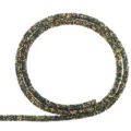 Colorful sequin drill tube cord for DIY shoe hair accessories craft supply decoration - Black AB