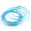 6mm light blue satin ribbon for gift wrapping, DIY crafts and decorative webbing spool. - Lake Blue