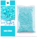 Large pack resin rhinestones jelly flatback ice crystals AB diamond DIY phone case nail art - 2mm (10000 pcs) / Lake Blue