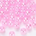 Perle di imitazione ABS rosa 6-12mm perline sfuse di plastica per la creazione di gioielli fai da te. - Rosa Chiaro