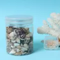 Conchiglie naturali piccole lumache di mare in barattolo trasparente per gioielli fai da te - Barattolo da 120g + 10 Stelle marine / Multicolore