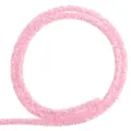 Pink glitter mesh tube DIY craft accessory for handmade shoes and decorative hair clips - Pink