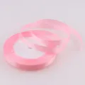 6mm nastro di raso rosa rotolo per confezione regalo matrimonio decorazione fai da te. - rosa scuro