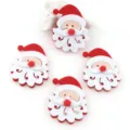 Cute felt Santa Claus hanging decorations, 4-piece set for Christmas tree and home party. - Santa Claus / 50x65mm 10 Pieces/Pack