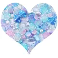 Ciondoli Rosa Fiocco Perla Resina DIY Pastello Azzurro Accessori Custodia Cellulare - Confezione da 50g / Blu Viola Gradiente