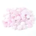 DIY pink resin bow flower cabochon pearl craft parts for phone case hair clip accessories - 50g Pack / AB Pearlescent Pink