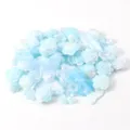Light blue iridescent resin butterfly rose DIY charms set for phone case hair clip crafting. - 50g Pack / AB Pearlescent Blue