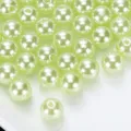 Perline perle finte verde chiaro ABS plastica per fai da te creazione gioielli artigianato - 15 verde chiarissimo