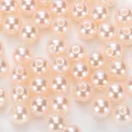 Perle imitazione lucide ABS, perline plastica rosa chiaro per creazione gioielli fai da te - 20 Rosa pallido