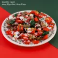 Christmas miniature resin charms set, about 30pcs tiny dollhouse accessories for crafts decor. - Christmas Miniature Accessories / 30Pcs Pack / Mixed Colors