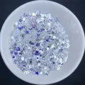 Holographic mixed nail art sequins, star heart moon glitter flakes for slime resin DIY craft - Mixed Crystals
