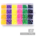 24 compartment resin flatback rhinestone storage box DIY nail art craft decoration 16500pcs - 24-Grid Jelly Rhinestones Type B