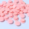 Pink plastic shoe charms buttons DIY bulk accessories for clogs and clothing decoration - 50 Pieces/Pack (0.5x1.4cm) / Pink