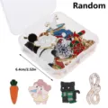 Cute cartoon enamel pin set, assorted random brooch badges for clothing backpacks accessories. - Mixed Brooches / 20 Pieces Set / Multicolor