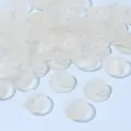Clear plastic shoe buttons DIY accessories for clogs and sandals bulk pack versatile fasteners - 50 Pieces/Pack (0.5x1.4cm) / Clear