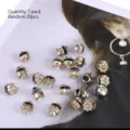 Mini rhinestone brooch pins lapel pins anti-glare decorative buttons pack of 20 random - 20 Pieces Set / White Rhinestone Brooch