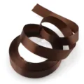 Brown polyester satin ribbon 20mm 3/4 inch for gift wrapping, DIY crafts, and wedding party decor. - Size 25 / Dark Brown