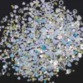 Paillettes nail art miste stella luna cuore glitter olografico slime riempimento decoro - Cristalli misti con blu