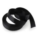 Black satin ribbon 20mm 3/4 inch polyester fabric tape for gift wrapping wedding DIY. - Size 25 / Black