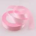 Light pink satin ribbon roll for gift wrapping, wedding decor, DIY crafts, and clothing decoration. - Size 25 / Deep Pink