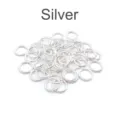 Silver metal open jump rings, DIY jewelry making supplies for bracelets and necklaces. - 3mm Open Jump Rings (500pcs, Approx. 9g) / Silver