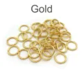 Gold metal jump rings variant, ideal for DIY bracelets and necklaces jewelry making. - 3mm Open Jump Rings (500pcs, Approx. 9g) / Gold