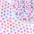 Colorful acrylic letter beads DIY handmade bracelet necklace jewelry making accessories - Letter V