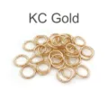KC Gold jump rings, metal split rings for DIY jewelry making, bracelet necklace connector findings. - 3mm Open Jump Rings (500pcs, Approx. 9g) / KC Gold